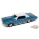 1970 Chevrolet Impala Lowrider en Astro Blue avec toit  en vinyle blanc - Auto World - 1/64 - AWSP118 B Passion Diecast