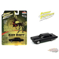 Black Beauty - 1966 Chrysler Imperial Crown Custom en noir - Le frelon vert - Johnny Lightning 1/64 - JLSP237 Passion Diecast