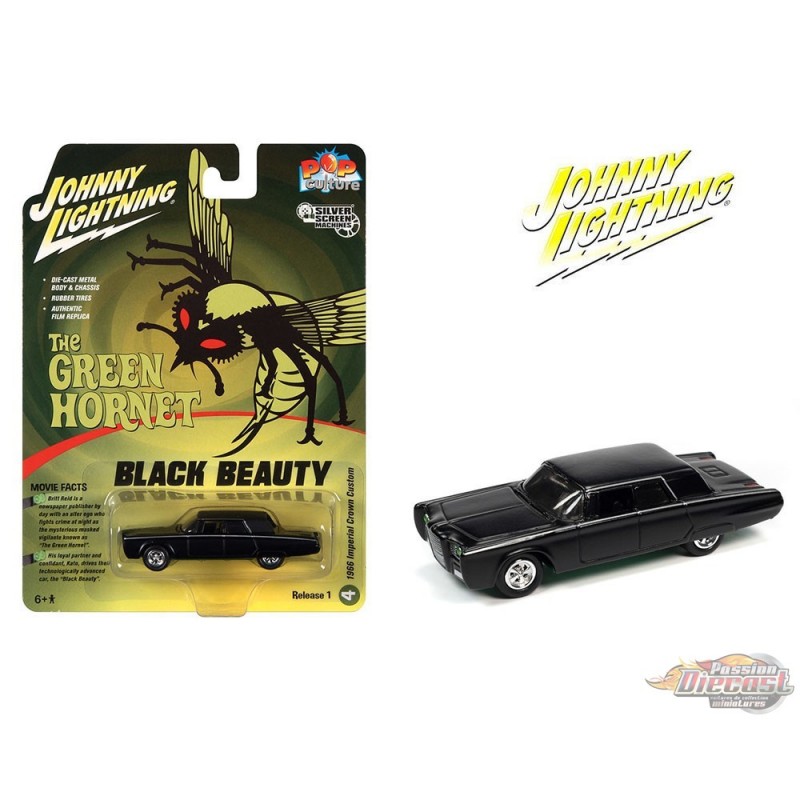 Black Beauty - 1966 Chrysler Imperial Crown Custom in Black - The Green  Hornet - Johnny Lightning 1/64 -