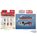 Ensemble de figurines Racing Legends - Ensemble 6 pièces en métal - American Diorama 1-64 - 76503 MJ