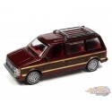 1984 Dodge Caravan in Garnet Peal Coat with Side Woodgrain - Auto World - 1/64 - AWSP123 B