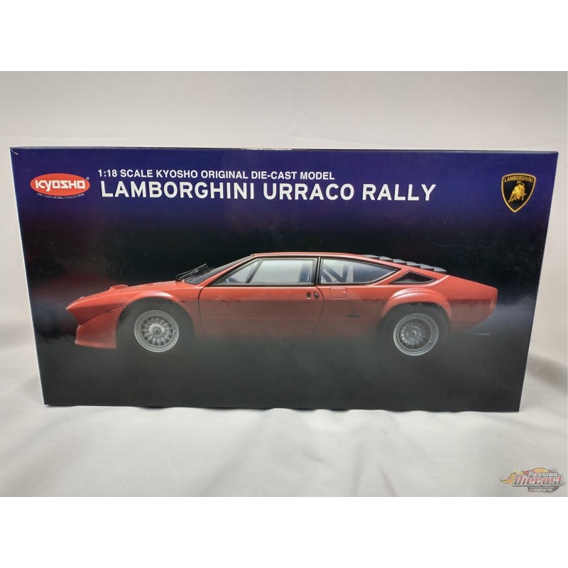 Lamborghini Urraco Rally Red - Kyosho 1/18 - 08442R - Passion Diecast
