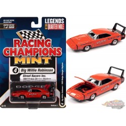 1969 Dodge Charger Daytona en orange - Racing Champions - 1/64 - RC013 D - Passion Diecast 