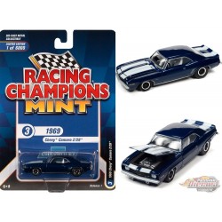 1969 Chevrolet Camaro en bleu royal métallisé - Racing Champions - 1/64 - RC013 C - Passion Diecast 