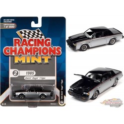 1985 Buick Regal T-Type in Black and Silver - Racing Champions - 1/64 - RC013 B Passion DIecast