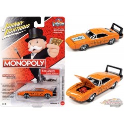 Monopoly - Dodge Daytona 1969 en Orange - Chance - Johnny Lightning 1/64 - JLSP234 Passion Diecast