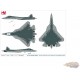 Sukhoi Su-57 Felon - Russian Air Force 4th GTsPAP I PVI, Red 52, Lipetsk AB, Russia, 2022 / Hobby Master 1:72 HA6804