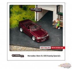 ( Online Only ) Mercedes-Benz SL 500 Koenig Specials Bordeaux - Tarmac Works - 1/64 - T64G-045-BO