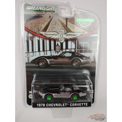GreenMachine 62nd Indianapolis 500 Mile Official - 1978 Chevrolet Corvette - Hobby Exclusive - 1/64 Greenlight - 30347GR