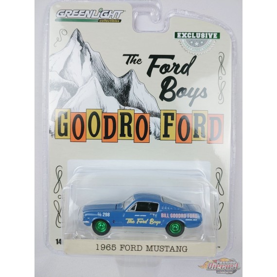 GreenMachine Ford Boys Bill Goodro Ford, Colorado - 1965 Ford Mustang Fastback - Hobby Exclusive - 1/64 Greenlight - 30366GR