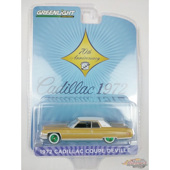 GreenMachine 1972 Cadillac Coup deVille - Anniversary Collection Series 14 - 1/64 Greenlight - 28100 AGR