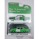 GreenMachine 1973 AMC Matador - Matador Cab 'Fare-Master' - Hobby Exclusive - 1/64 Greenlight - 30246GR