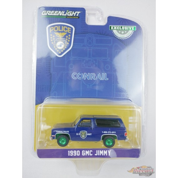 GreenMachine (Consolidated Rail Corporation) Police K-9 Unit - 1990 GMC Jimmy - Hobby Exclusive - 1/64 Greenlight - 30332GR