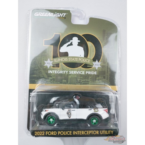 GreenMachine 2022 Ford Police Interceptor Utility - Anniversary Collection Series 14 - 1/64 Greenlight - 28100 FGR