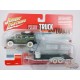 CHASE CAR 2004 Hummer H2 Moss Green with Open Trailer - Truck&Trailers - Johnny Lightning  1:64 -  JLSP200 A CGR