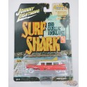 CHASE CAR Surf Shark -1959 Cadillac Eldorado Ambulance - Johnny Lightning 1/64 - JLSP256GR