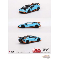 Lamborghini Huracán STO Blu Laufey - Mini GT - 1:64 - MGT00475 Passion Diecast