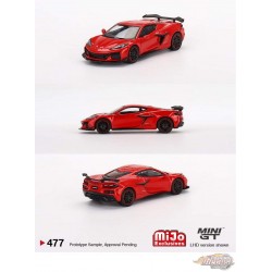 Chevrolet Corvette Z06 2023 Torch Red - Mini GT - 1:64 - MGT00477 Passion Diecast