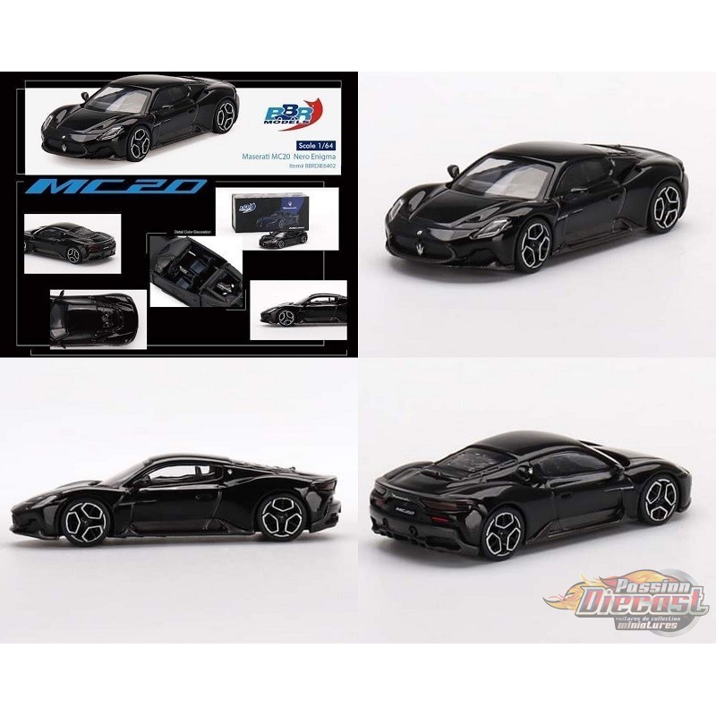 Maserati MC20 Nero Enigma - BBR Models - 1:64 - BBRDIE6402 Passion Diecast