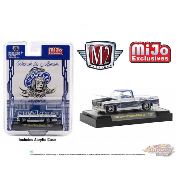 1973 Chevrolet Custom Deluxe 10 - Dias De Los Muertos - Limited Edition - M2 Machine - MiJo Exclusives - 1:64 - 31500-MJS49