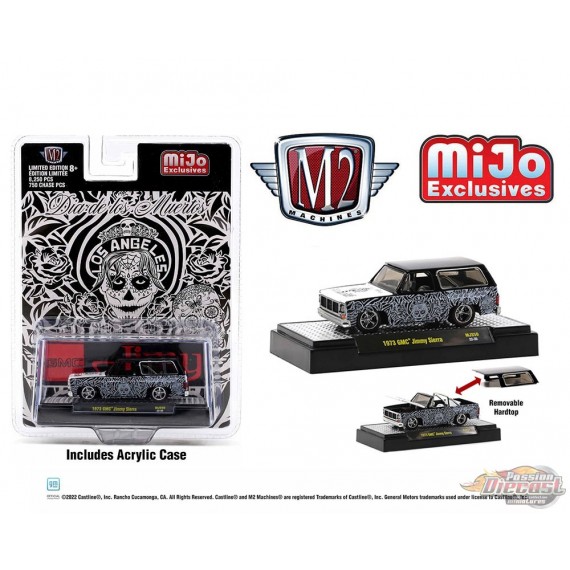 1973 Chevrolet GMC Jimmy Sierra - Dias De Los Muertos - Limited Edition -  M2 Machine - MiJo Exclusives - 1:64 - 31500-MJS50