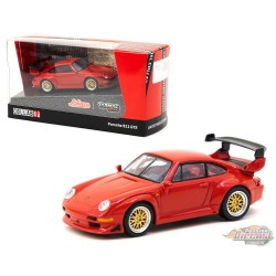 Porsche 911 (993) GT-2 Rouge - Tarmac Works & Schuco Hobby  -  1/64  - T64S-004-RD - Passion Diecast 