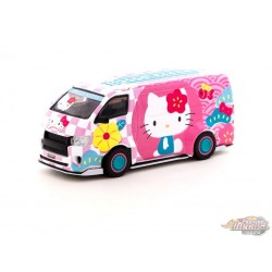 Toyota Hiace Widebody Hello Kitty Summer Festival - Tarmac Works & Hello Kitty - Global 64 - 1/64 - T64-038-HKSF