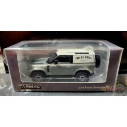CHASE CAR Land Rover Defender 110 Wilks Bros Blue - Tarmac Works -  1/64  - T64G-019 BLGR - Passion Diecast 