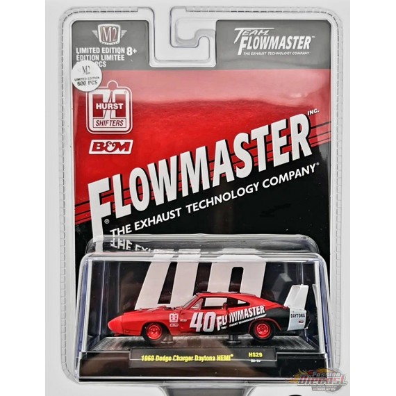 1969 Dodge Charger Daytona HEMI Flowmaster - M2 Machine - Hobby Exclusive - 1:64 - 31500-HS29  Passion Diecast