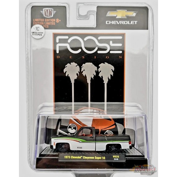 CHASE CAR CHIP FOOSE DESIGN 1973 Chevrolet Cheyenne Super 10 Squarebody - M2 Machine - 1:64 - 31500-HS25GR