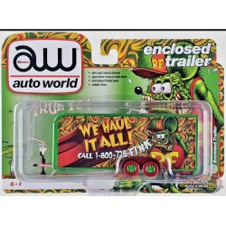 CHASE CAR Remorque fermée - Rat Fink - En Édition Limitée - Auto World - 1/64 - AWSP106GR