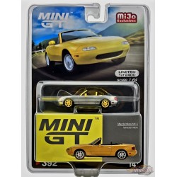 CHASE CAR Mini GT - 1:64 - Mazda Miata MX-5 (NA) Sunburst Yellow - Mijo Exclusives USA - MGT00392GR