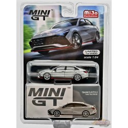 CHASE CAR Mini GT - 1:64 - Hyundai Elantra N Cyber Grey - Mijo Exclusives USA - MGT00386GR