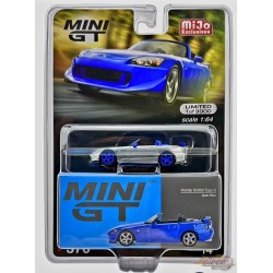 CHASE CAR Mini GT - 1:64 - Honda S2000 (AP2) Type S Apex Bleu - Mijo Exclusives USA - MGT00376GR