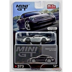 CHASE CAR Mini GT - 1:64 - Porsche 911 (992) GT3 Touring Gris Quartz Métallisé - Mijo Exclusives USA - MGT00373GR