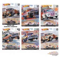 Hot Wheels - Car Culture - 1:64 - Drag Strip - Assortment R Set Of 10 Cars - FPY86-957R