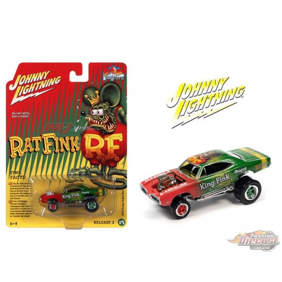 Ratfink 1970 Dodge Super Bee Solid Case - Johnny Lightning 1/64 - JLSP271 Passion Diecast
