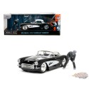 1957 Chevrolet Corvette With Wolfman Figure - The Wolfman - Monsters - Jada 1/24 - 32195