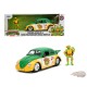 1959 Volkswagen Drag Beetle with Michelangelo Figure - Teenage Mutant Ninja Turtles (TMNT) - Jada 1/24 - 33741