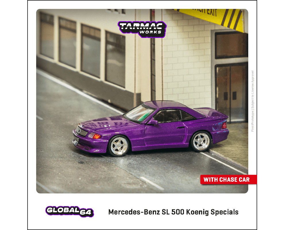 Mercedes-Benz SL 500 Koenig Specials Purple - Tarmac Works - 1/64 