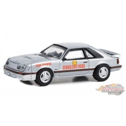 Georgia State Patrol State Trooper Test Car - 1982 Ford Mustang GT - Hot Pursuit Series 44 - 1/64 Greenlight - 43020 A