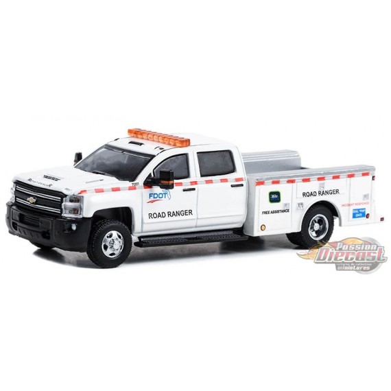 Département des transports de Floride Chevrolet Silverado 3500 - Dually Drivers Series 12 - 1/64 Greenlight - 46120 D