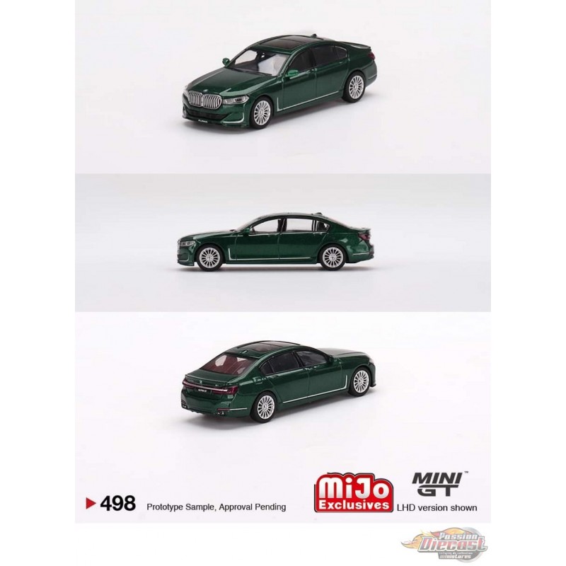 Mini GT 1:64 BMW Alpina B7 XDrive – Alpina Green Metallic, Limited Edition Diecast #498