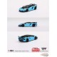 Lamborghini LB-Silhouette WORKS Aventador GT EVO Bleu Bébé - Mini GT - 1:64 - MGT00494 Passion Diecast