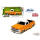 1969 Chevrolet C10 Stepside Pickup (Custom Two-Tone Orange/White) - Jada 1/24 - 34305 Passion Diecast
