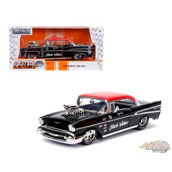 1957 Chevrolet Bel Air Pro Stock (noir avec dessus rouge) - Bigtime Muscle - Jada 1/24 - 30533 Passion Diecast