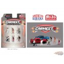 Car Meet 4 Figure Set - 6 pieces Diecast - American Diorama - 1-64 - 76507 MJ