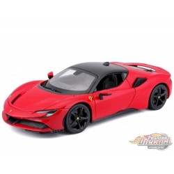 Ferrari SF90 Stradale (Rouge) - Race & Play - Bburago 1/18 - 18-16015 RD - Passion Diecast 