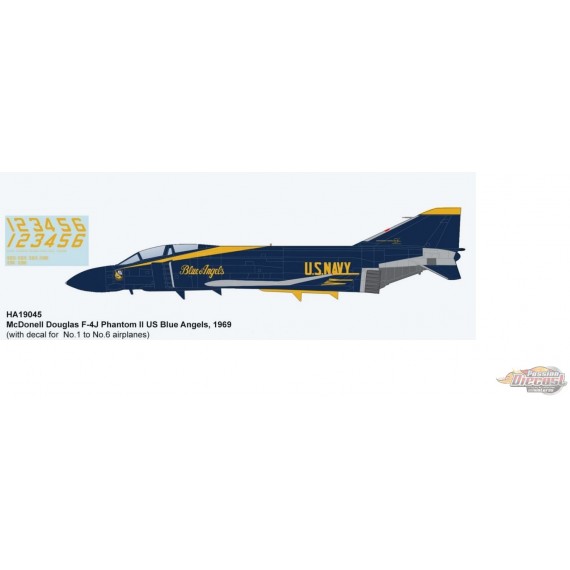 McDonnell Douglas F-4J Phantom II - US Navy Blue Angels, no.1-6