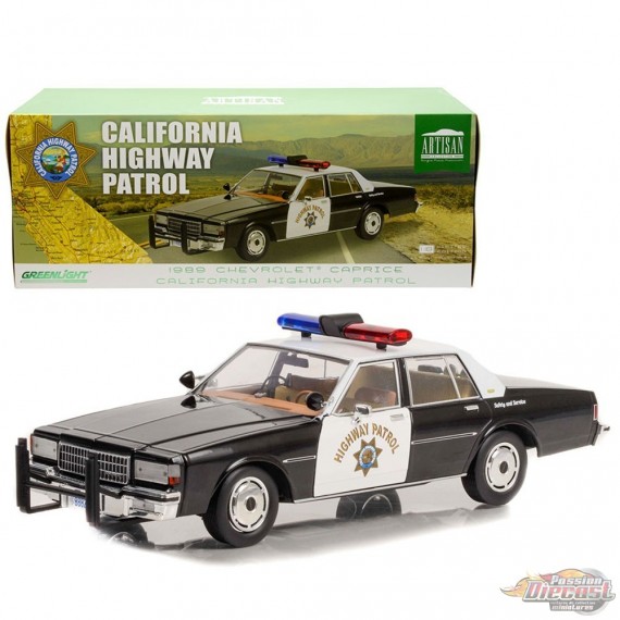 1989 Chevrolet Caprice Police California Highway Patrol   - Greenlight 1/18  - 19108 - Passion Diecast